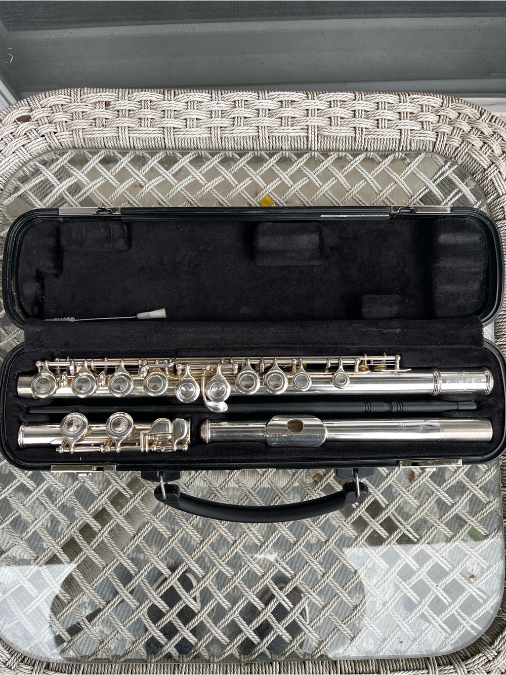 Yamaha Advantage 200AD Concert Flute Silver Plated Student Model With Case